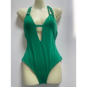 Becca‎ Green One Piece Swimsuit Tiny Mark On Bra Area, Size Medium